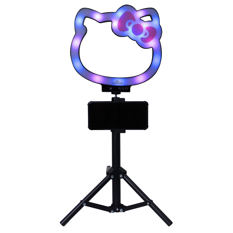 Hello Kitty® Supercute 10” RGB Desktop Ring Light with Tripod - Elegancia