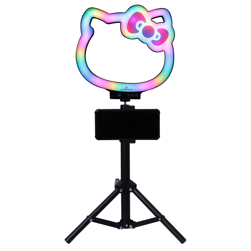 Hello Kitty® Supercute 10” RGB Desktop Ring Light with Tripod - Elegancia