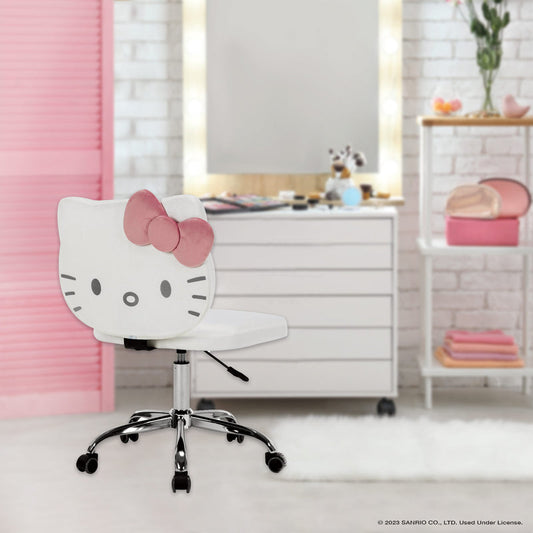 Hello Kitty® Kawaii Swivel Vanity Chair - Elegancia