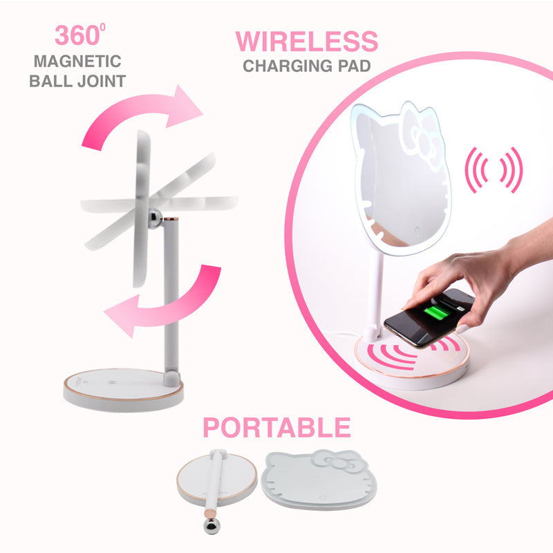 Hello Kitty LED Rechargeable Makeup Mirror - Elegancia