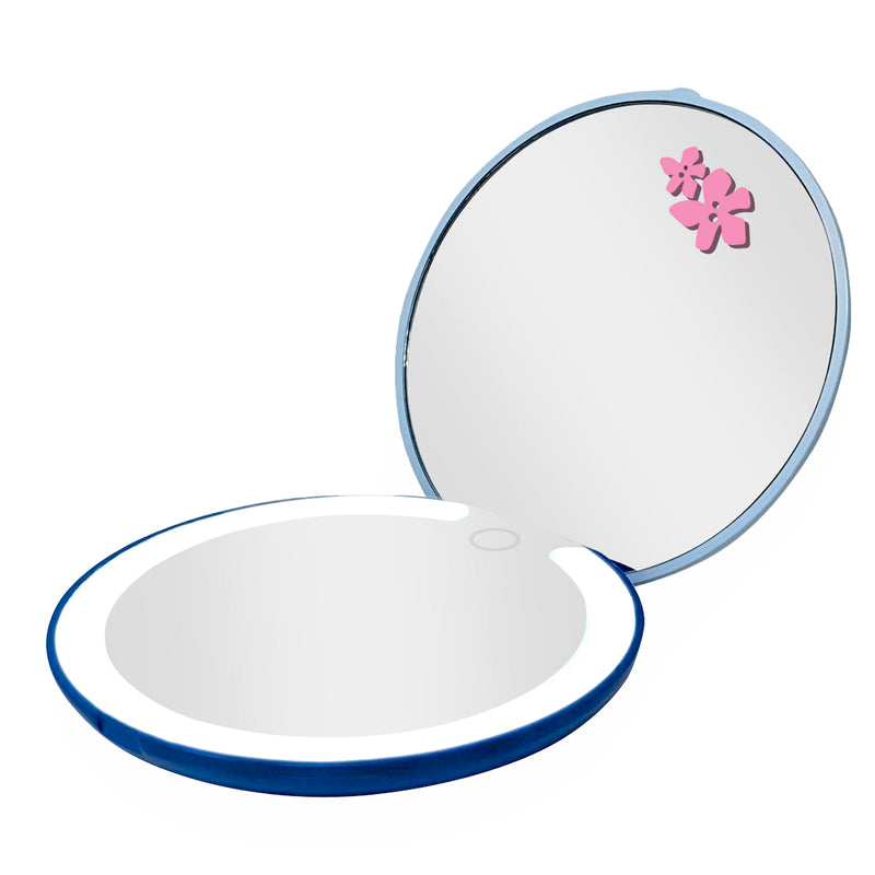 Stitch LED Rechargeable Compact Mirror - Elegancia