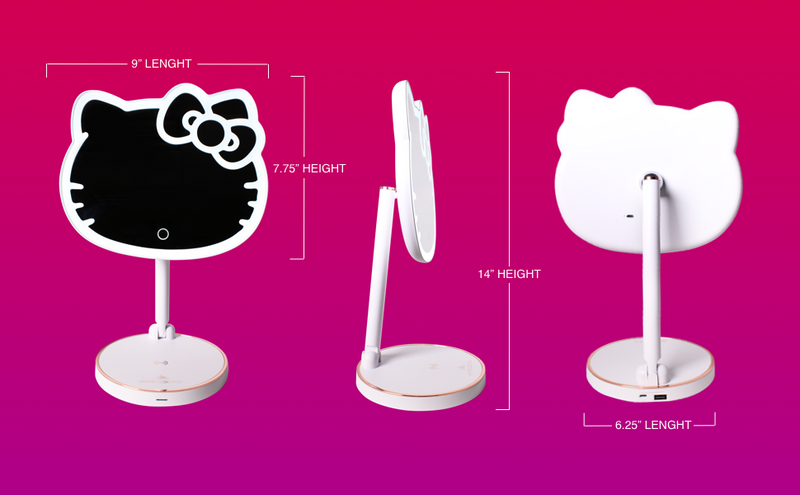 Hello Kitty LED Rechargeable Makeup Mirror - Elegancia