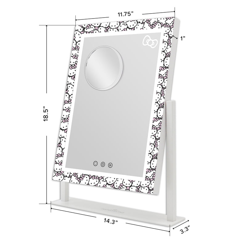 Hello Kitty Tri-Tone LED Makeup Mirror - Elegancia 