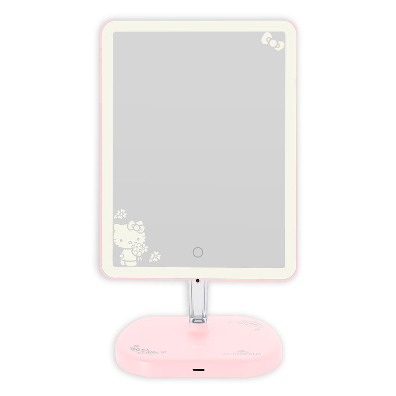 Hello Kitty® Touch Pro 2.0 LED Makeup Mirror with Qi Charging Base - Elegancia 